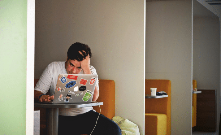 Student at laptop