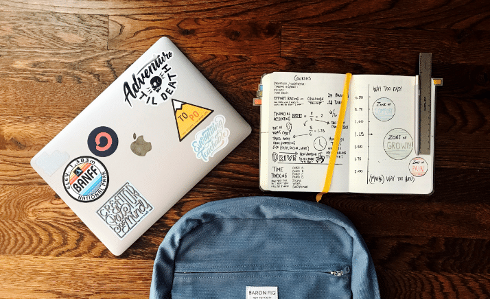 Student at laptop