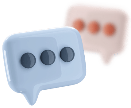 Two speech bubbles