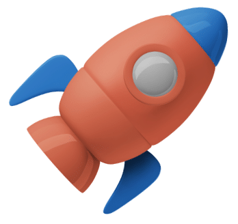 Rocket ship illustration