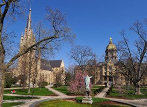 Main Quad in spring Photo by Matt Cashore/University of Notre Dame