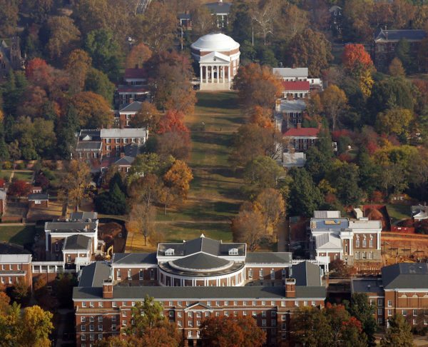 Outdoor view of college campus