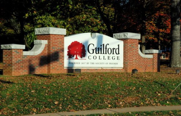 Outdoor view of Guilford College campus