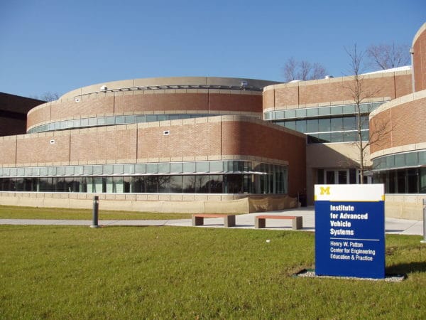 Outdoor view of college campus