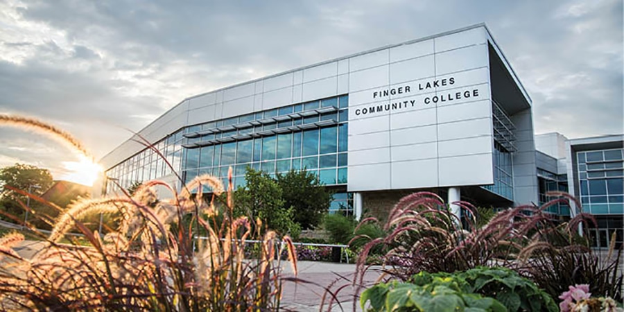 Finger Lakes Community College building and campus