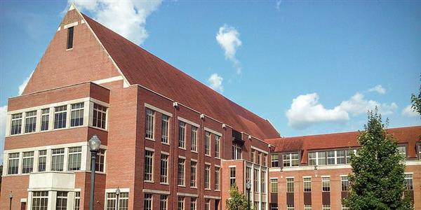 Outdoor view of college campus