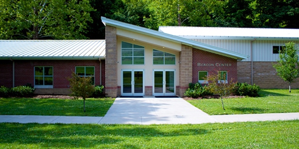 Outdoor view of college building