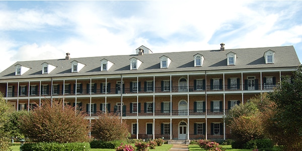 Outdoor view of college building