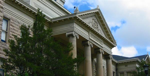 Outdoor view of college campus