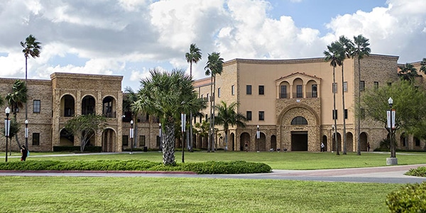 Outdoor view of school campus