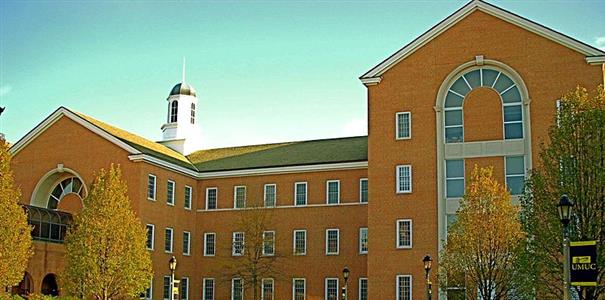 Outdoor view of college campus