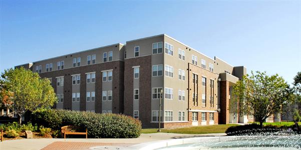 Outdoor view of college campus