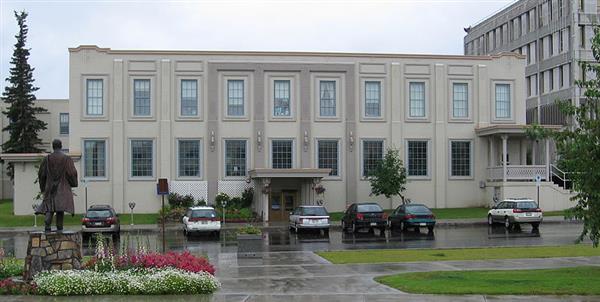 Outdoor view of college campus