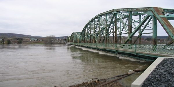 Outdoor view of bridge and river