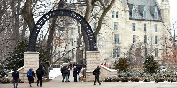 Outdoor view of college campus