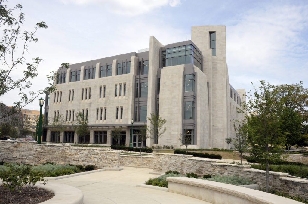 Outdoor view of college building