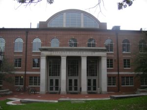 Outdoor view of college building