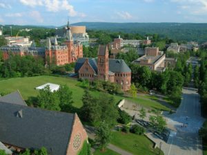 Outdoor view of college campus