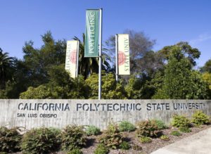 California Polytechnic State University campus sign