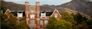 Outdoor view of college campus