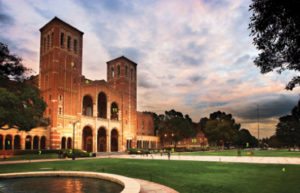 Outdoor view of college campus