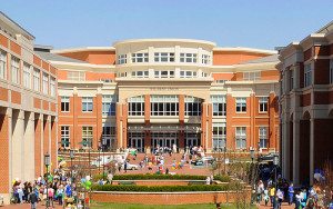 Outdoor view of college campus