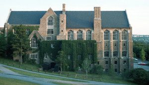 Outdoor view of college building