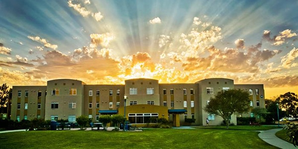 Outdoor view of California State University Monterey Bay campus