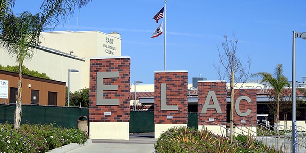 Outdoor view of East Los Angeles College campus