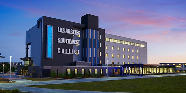 Outdoor view of Los Angeles Southwest College campus