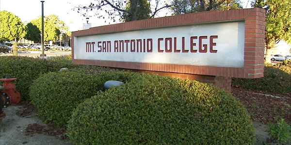 Outdoor view of Mt. San Antonio College campus