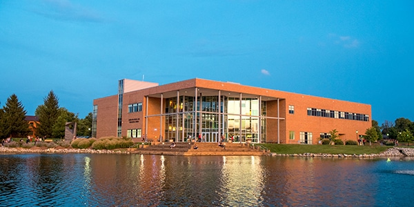 Outdoor view of Cedarville University campus