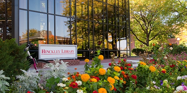 Hinckley Library at college campus