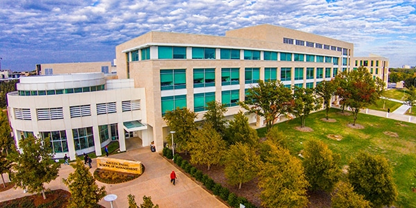 Outdoor view of University of Texas Dallas campus