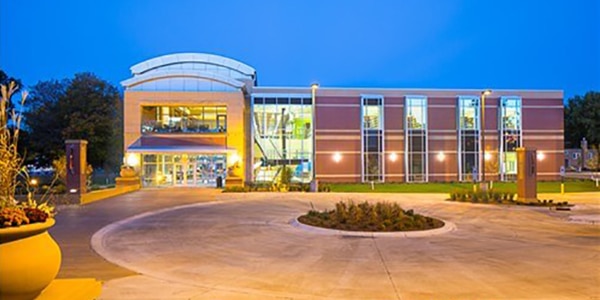 Outdoor view of college campus