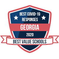 Best colleges for COVID-19 response in Georgia badge