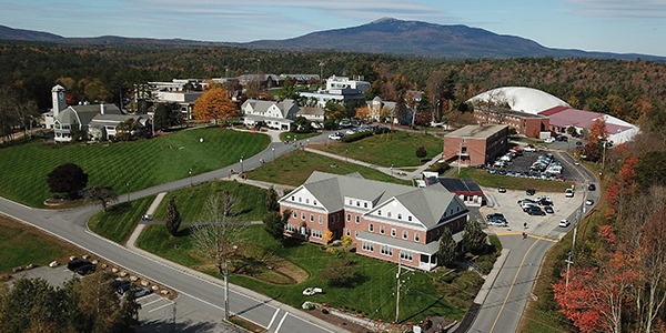 Outdoor view of college campus