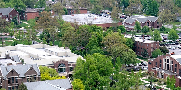 Outdoor view of Drury University campus