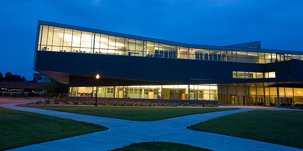 Outdoor view of University of South Dakota campus