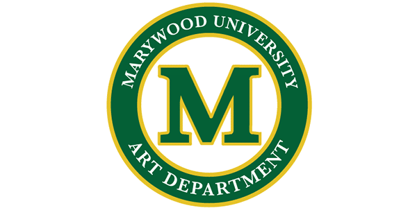 Marywood University Art Department logo in green and yellow