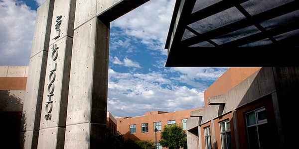 Outdoor view of college campus