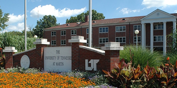 The University of Tennessee at Martin campus and building
