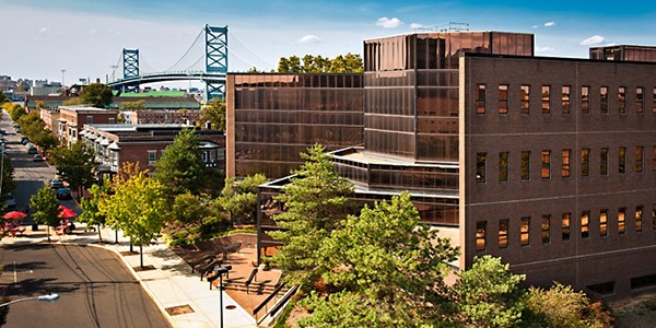 Outdoor view of college campus