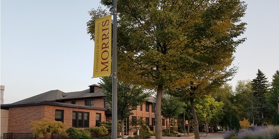 Outdoor view of University of Minnesota Morris campus