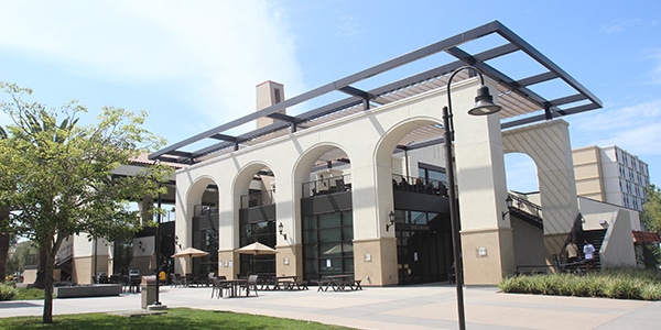 Outdoor view of college building