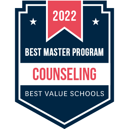 best 2022 master in counseling program badge