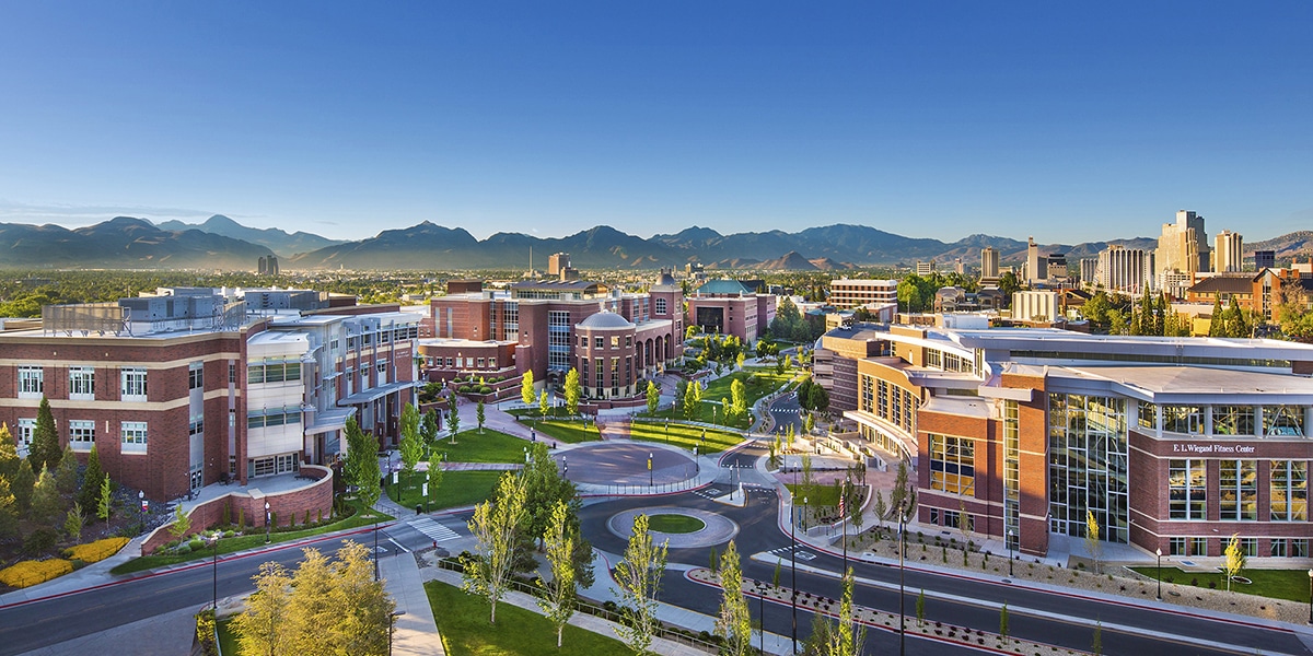 Outdoor view of University of Nevada campus
