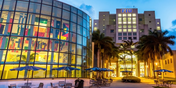 Outdoor view of FIU campus