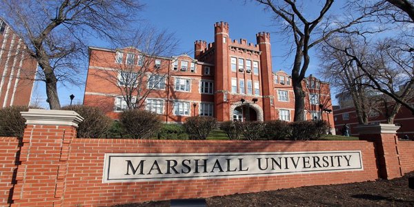 Outdoor view of Marshall University campus