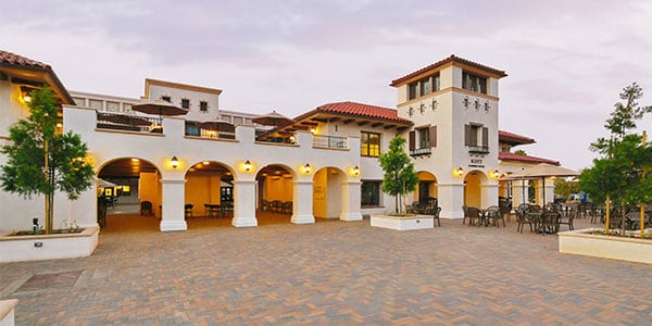 Outdoor view of Vanguard University of Southern California campus